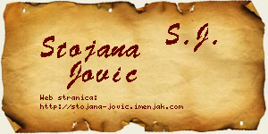 Stojana Jović vizit kartica
